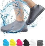 WELTWORLD Waterproof Shoe Covers Reusable Silicone Shoes Cover Rain Boots for Men, Women, Kids | Anti-Slip Rubber Shoe Protectors Overshoes for Rain, Garden, Outdoor (L-Size, Muticolor) Multi (SET OF 1)