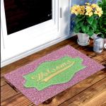 SKAP Welcome 2-tone Mat 38*58 (2WM-02) , Pink-Green
