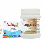 Fine Morning Pharma Ayurvedic VedVigoX Capsules and Anafine Powder Jumbo Pack for Constipation Control and Immunity Booster 320 g