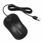 Zebronics Comfort USB Mouse with Optical Technology, Ergonomic Design (Black)