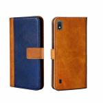 Clickaway Dual Tone Leather Finish Flip Cover for Lenovo A6000 Plus Inside Pockets & Inbuilt Stand Wallet Style Back Case Magnet Closure (Dual Shade)