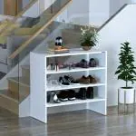 Filaria Engineered Wood Shoe Rack/ Shoe Cabinet/ Slipper Stand (White) (D.I.Y)