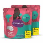 EVEREVE ULTRA ABSORBENT DISPOSIBLE PERID PANTIES ,M-L,2X2=4'S PACK ,0%LEAKS SANITARY PRTECTIN FOR WOMEN & GIRL,MATERNITY DELIVERY PAD 360PROTECTION POSTPARTUM AND OVERNIGHT USE ,HEAVY FLOW