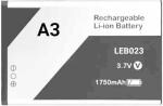 Rizon Mobile Battery for Lava A3 LEB023 / 1750mAh