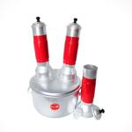 Mr.Cheff Multi Aluminium Puttu Maker 2 Hole with 2+1 Puttu kutti Aluminium Steamer (2 Hole)
