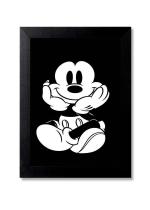 Blue Nexus Mickey Mouse Wall Poster with Wall Frame Room Art Painting Collection A4 size 10x13