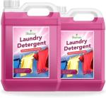 Shatras 2X Power Low Foam, Natural, Organic Lily Laundry Liquid Detergent(pack of 2)