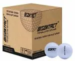 Bisontact 100 White Practice Golf Balls for Training Range - Bulk Carton Packed Distance Golf Balls Made for a Consistent Straight Flight | Golf Practice Balls