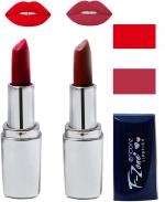 OUR BEAUTY Multicolor Creamy Matte Moisturising Lipstick Ks06 (Set Of 2)