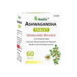 Ambic Ashwagandha Tablets- 60 Tablets I General Wellness Pure Ashwagandha Tablets (500mg) I For Coping With Daily Life Stress & Anxiety- Acts As Nerves Relaxant
