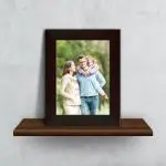 ArtzFolio Wall & Table Photo Frame D2 | Wall Photo Frame Collage for Living Room | Picture Frames Home & Wall Decoration | Dark Brown | Single Unit | With Back Stand | 5x7inch