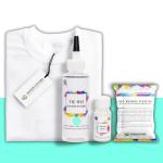 Kadam Skin Friendly Tie Dye Bottle With White T-Shirt, 100% Cotton 180 Gsm T-Shirt, Dye Activator - Color Fixative Included, Cold Fabric Dye Colors (Xl 43/4