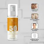 nation glow Sunscreen Fairness Lotion SPF 50 PA+++ with Broad Spectrum_UVA & UVB Protection 120ml