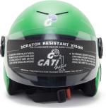 Noax Half Face Motorbike Helmet (Green)