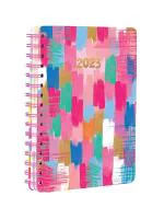 Doodle Undated A5 Wiro Bound Yearly, Monthly, Daily 2023 Happiness Planner Diary With Sticker Sheets And Theme Based Activity Pages - 216 Ruled Pages, 80 GSM (Color Stokes)