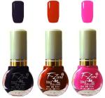 OUR Beauty Multicolor Extra Shine Long Wear Durable Nail Polish Nv88, 18 ml (Pack Of 3)