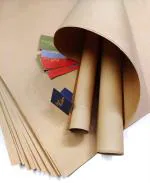 Satyam Kraft Brown Paper Sheet For Gift Wrapping Art And Craft With Tags 28 X 19 inch (Pack Of 10)