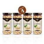 Hey Nutty's Premium Plain Raw Kajui 800g | California Cashew (200gm Pack of 4) | Dry fruits