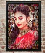 Fun2shh Mosaic Personalised Photo Frame for gifting and decoration.(10*14)