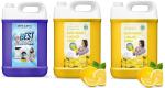 GEINE & DENV Top And Front Detergent With Yellow Dishwash Liquid Multi-Fragrance Liquid Detergent, 1 L Each (Combo Of 3)
