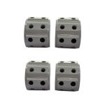 EZVISION MULTI PLUG 2X5 SOCKETS, Grey (Pack of 4)