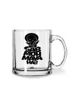 Whats Your Kick Sab Moh Maya Hai Quotes Printed Clear Glass Coffee Mug 325 ML