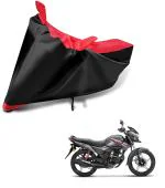 Auto Hub Bike Body Cover for Honda SP 125 , Dustproof UV Protection water resistant Custom Fit Cover-(Black-Red)