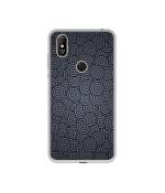 Casotec Grey Swirl Print Design Printed Silicon Soft TPU Back Case Cover for Coolpad Cool 3 Plus