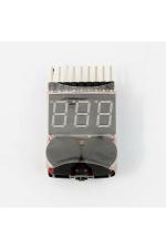 Robotbanao 1S 8S Li Po Battery Voltage Tester with Low Voltage Buzzer Alarm LED Light Indicator RB0545