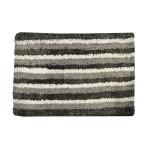 Elegance Stripe Grey Rectangle Microfiber Door Mat (35 cm x 55 cm) Home Decoration Items Pack of 1