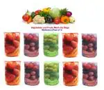 Homeleven Reusable Mesh Fridge Storage Bags Zipper Vegetable & Fruit Storage Net Bags (Pack of 10 Pc)