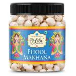 LILA DRY FRUITS Makhana Fox Nuts 100gms(50gx2) Jar Pack | Lotus Seeds | Handpicked Premium Phool Makhana | Crispy and Large in size | Pop / Gorgon Nut Puffed Kernels | Rich In Nutrients, Gluten Free