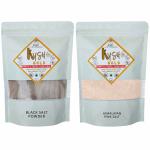Kush Gold Combo Pack of Black Salt Powder & Himalayan Pink Salt Powder (500gm Each)