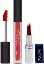 OUR BEAUTY Maroon Lipstick Long Lasting Creamy Matte Lipstick And Liquid Matte Lipstick 08, 4 G