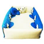 Amardeep And Co Blue Baby Bedding Set Cum Play Mat