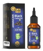 Jamaican Black Castor Oil With Aloe Vera Oil (237 Ml), With Traditional & Typical Handmade Roasted Castor Beans, Bunch Of Great Vitamins And Minerals I Restoring Shine In Hair I Tightens Skin Pores