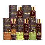 Khadi Organique Onion Argan, Strengthening, Fenugreek, Tea Tree Shampoo & Moroccan Argan Conditioner (Set of 5)
