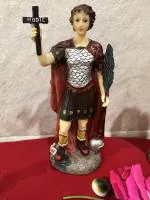 BAKA St Expedite Holy Figure Religious Statue For Home Decor, 7 Inch
