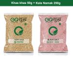 Goshudh Kala Namak 250g & Khas Khas 50gm Combo Pack 300g