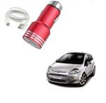 Kozdiko 3.1 Amp DualUsb Car Charger with 1 Micro USB Cable for Fiat Punto Evo