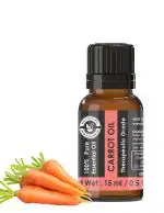 Holy Natural Carrot Seed Essential Oil 15ml (with Dropper Plug), Undiluted Therapeutic Grade, Best For Smooth Wrinkles, Fight Free Radicals, Firm and Tone the Skin, Healthy Hair.
