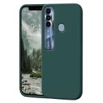 RJR Tecno Spark 7 Pro Back Case Cover |Hybrid Shock Proof | Matte Finish | Liquid Silicon | Flexible | Soft Back Case for Tecno Spark 7 Pro-Green