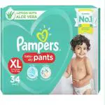 Pampers baby dry XL 34 Count Diapers Pants - XL ()