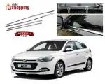 Auto E-Shopping Car Window Lower Garnish Stainless Steel Hyundai I20 Old Model 2008 2013 Set of 4 Pieces
