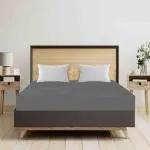 Mattress Protector Soft Terry Cotton Mattress Protector - Ultra Soft and Breathable Hypoallergenic Bed Cover - 72 x 60 Inch | 6 x 5 Feet, Queen Bed Grey