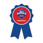 Festiko Team DC Badges (Set of 10 Pcs), Ipl Theme Badges, Cricket Party Props, Ipl party supplies, Ipl Party Wearables