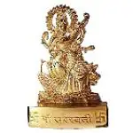 Salvus APP SOLUTIONS Metal God Maa Saraswati Murti/Statue for Temple, Home-Office Decor (7x11 cm)
