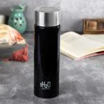 Cello H2O Stainless Steel Water Bottle, 1L, Black
