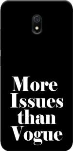 CustomEra Redmi 8A Multicolour More Issues Than Vogue Quote Polycarbonate Hard Case Back Cover
