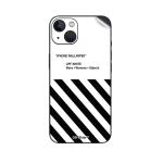 GADGETSWRAP Printed Vinyl Skin Sticker for Apple iPhone 14 - Off White Wallpaper